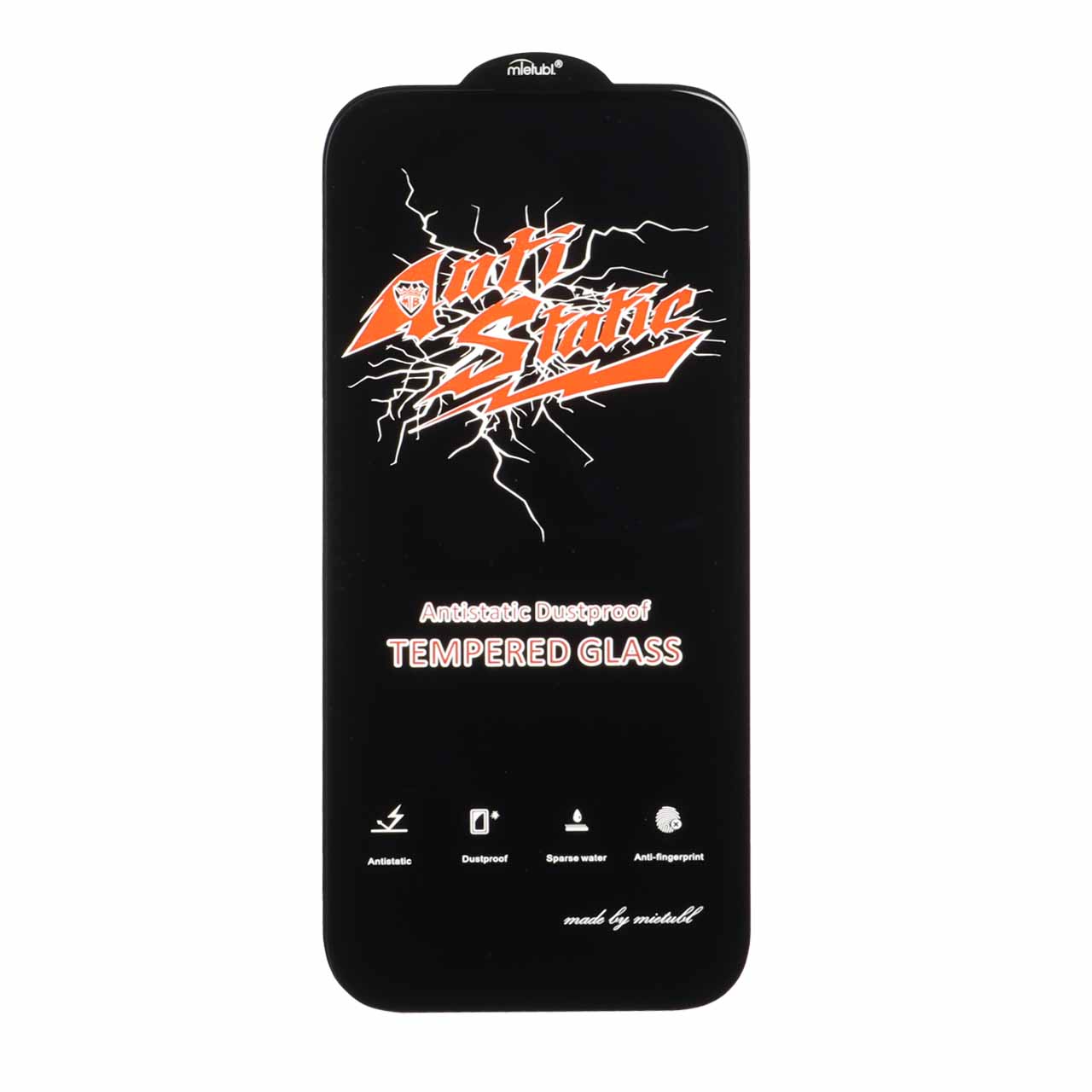 محافظ صفحه نمایش شیشه ای Apple iPhone 17 Pro - Full Cover Anti Static Mietubl (بدون پک) - مشکی